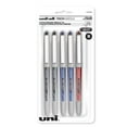 thumbnail image 2 of uni-ball Vision Needle Stylos à Bille Roulante, Pointe Micro (0,5 mm), Couleurs Assorties, Lot de 5, 2 of 4