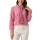 thumbnail image 1 of INSPIRAR CHIC Blusas de Manga Larga para Mujeres Chifón Plisado con Lazo en el Cuello Camisa de Oficina Talla S Rosa Polvoriento, 1 of 6