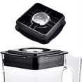 thumbnail image 2 of Square Blender Cup Lid Easy Operation Blender Cup Lid Easy to Clean Blender Cup Cover Plastic Material for Juicer, 2 of 7