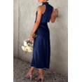 thumbnail image 3 of Vestido PRETTYGARDEN Satén sin Mangas con Cuello Simulado Maxi XXL, 3 of 8