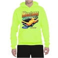thumbnail image 2 of Wild Bobby, Ford Yellow Mustang Horsepower Cars and Trucks Unisex Graphic Hoodie Sweatshirt, Safety Green, XX-Large, 2 of 6