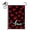 Red Black, variant on Valentine's Day Welcome Garden Flag 12×18 Inch - Double-Sided Conversation Hearts Design, Weatherproof Polyester Yard Decor for Outdoor Lawn, Patio