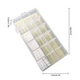 thumbnail image 2 of Kit de bobinas de hilo de bordado de plástico 18 bobinas de hilo de punto de cruz de rejilla con caja de almacenamiento Sweethay HA8838-00B, 2 of 6