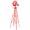 Red, variant on taoruifang 8FT Decorative Garden Windmill, Heavy Duty Metal Yard Ornament with 4 Leg Frame, Red Outdoor Backyard Lawn Decoration, Rust-Proof & Weather Resistant