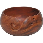 Wooden Yarn Bowl Handmade Rosewood Yarn Storage Bowl for Knitting & Crocheting