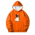 thumbnail image 3 of Ugoldhm Girls Halloween Print Crew Neck Sweatshirt Long Sleeve Loose Casual Pullover Holiday Top, 3 of 8