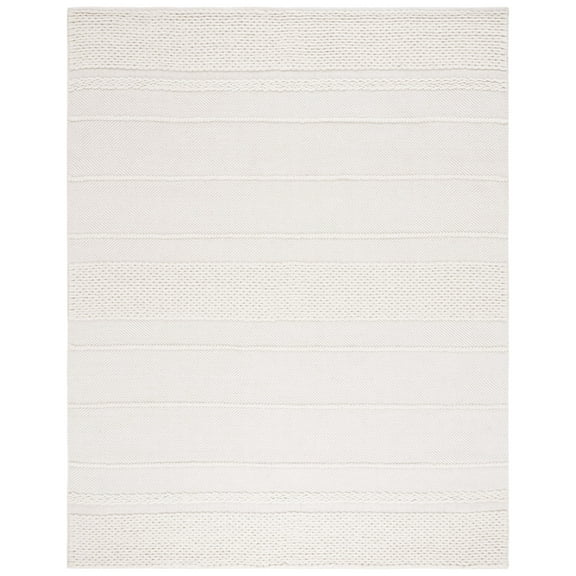 SAFAVIEH Natura Orinda Striped Wool Area Rug, Ivory, 8' x 10'