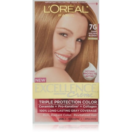 L Oreal Paris Excellence Creme Haircolor Dark Golden Blonde 7g L Oreal Paris Excellence Creme Haircolor Dark Golden Blonde 7g Warmer