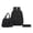 Black, variant on Student Backpack for School Season Three Piece Combination With Large Capacity Double Shoulder Back Design And Functional Lunch