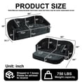 thumbnail image 2 of Leumius 87" Convertible Futon Sofa Bed, Corduroy Curved Boneless Couch with High Backrest, 2-in-1 Fold-Out Sleeper Sofa with Pull-out Couch Bed,Black-Round Pillow, 2 of 6