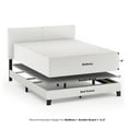 thumbnail image 6 of Furinno Pessac Upholstered Bed Frame, White PU Leather, Queen, 6 of 12