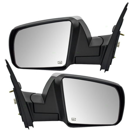 - Pair Set Power Side View Mirrors Heated Chrome Replacement for 14-18 Toyota Tundra Pickup Truck 879400C490 879100C470