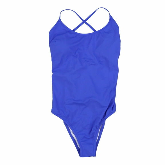 Victoria's Secret Strappy One Piece Bathing Suit Blue Large