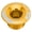 Gold, variant on M Buder M18 Bicycle Crank Arm Screw Aluminum Alloy Crankset Arm Bolt Bike Crank Fixing Bolt High Strength Bicycle Crank Cover, Blue (1.1 inches / 2.8 cm)