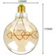 thumbnail image 4 of Big Globe G125 Bombillas LED Vintage 4W 220/240V Diseño de Flecha de Cupido Amarillo Cálido, 4 of 4