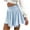 Blue, variant on IROINNID Women's Fashion Ins Wind Daisy Natural Skirt Pleated Skirt Mid Elastic Waist Mid Solid Color Skirt