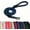 Navy Blue, variant on Rope Dog Leash, |Comfortable Leather Handle, Resistant to Dirt and bite | Strong Nylon Pet Lead for Small, Medium, Large Dogs (Pink, 5 FEET)