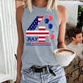 thumbnail image 2 of Tittly Baggy Tank Tops For Women Usa Flag Tee Tops Shirts For Women Usa Tank Top Usa Graphic Patriotic Tees Gray M, 2 of 4