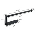 thumbnail image 4 of Paper Holder Paper Towel Holder Mrmosy Optional Perforated or Self-Adhesive Wall Mount Paper Towel Holder for Kitchen Sturdy and Durable Kitchen Organization Black, 4 of 11