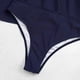 thumbnail image 5 of Gibobby Conjunto de Bañador Sexy Traje de baño de color sólido sexy para mujer Falda que cubre el vientre Cuello colgante Traje de baño Calzoncillos Traj(Marina,M), 5 of 5
