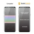 thumbnail image 4 of (2-Pack) Supershieldz Designed for Samsung Galaxy S9 Plus [Full Screen Coverage] Tempered Glass Screen Protector, Anti-Scratch, Bubble Free (Black Frame) with (Easy Installation Tray), 4 of 6
