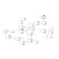 thumbnail image 5 of 2000 Uds decoración de boda mesa de dispersión confeti acrílico de cristal decoraciones de fiesta (blanco), 5 of 5