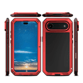 thumbnail image 1 of Case for iPhone 17Pro 6.3" with Built-in Glass Screen Protector, Heavy Duty Shockproof Tough Rugged Design, 360 Full Body DustProof Protection,Red, 1 of 7