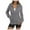 Dark Gray, variant on YUGYXL Casual Hoodie Jackets for Women Trendy Zip Up Solid Color Cropped Outwear Loose Fit Drawstring Stretch Sweatshirt Lihghtweight Y2K Coat Gift for Mom Gray,L