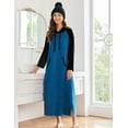 thumbnail image 5 of Ekouaer Ladies Modal Long Sleeve Sleepwear Casual Floor Length Night Dress, 5 of 6
