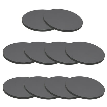 Rubber Solid Discs Washers 50mm OD x 2mm Thick Rubber Round Gasket Pad Bushings Spacer, Black 10 Pcs
