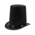 thumbnail image 2 of Pink Season High Top Hat Magician High Hat British Black Jazz Topper Hat Male And Female Court Gentleman Flat Felt Hat for Performances Role Play Christmas, 2 of 2