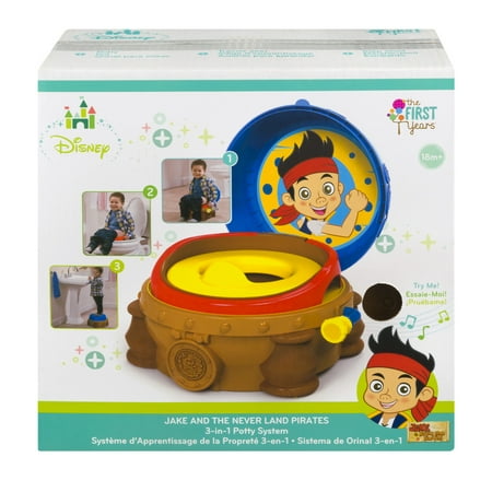 The First Years Disney Jake and The Never Land Pirates 3-in-1 Potty System 18m+, 1.0 CT