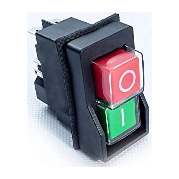 POWERTEC 120V Magnetic On/Off Switch, 1/2HP Push Button Switch Easy Contact for Fast Power Off. Fits Table Saw, Router Table, Drill Press, Bench Saw, Band Saw & Other Power Tools, 71355