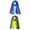 Royal Blue / Green, variant on Long Chiffon Lightweight Scarf Gradient Color Scarves Spring Summer for Women Royal Blue / Black White 63"x19.6"