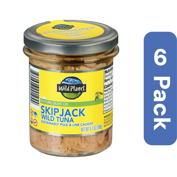 Wild Planet Tuna in EVOO Jar 6.7 oz (Pack of 6)