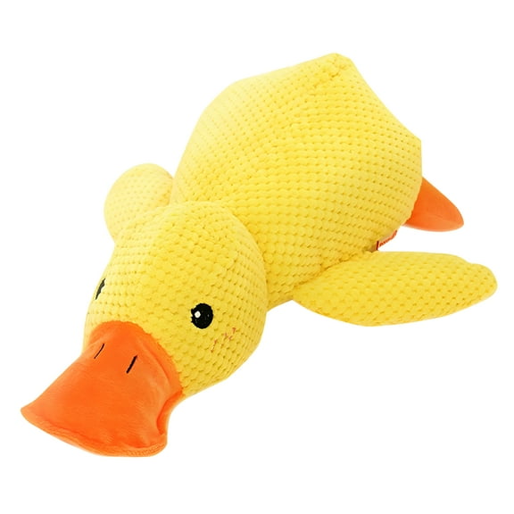 BESTSKY Dog Calming Quack Toy Interactive Chew Toy for Dogs 9.84Inch Ideal for Chewing and Cuddling