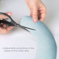 thumbnail image 4 of 4 Pairs of Soft and Warm Toilet Seat Cover, Can Clean and Reuse Toilet Pads, Suitable for Toilet Rings of Different Shapes, Portable and Easy Installation, 4 of 5