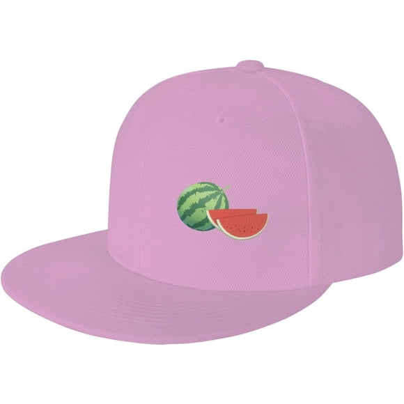 This is Not A Watermelon Hat Snapback Baseball Cap Funny Flat Brim Visor Hats for Men Women
