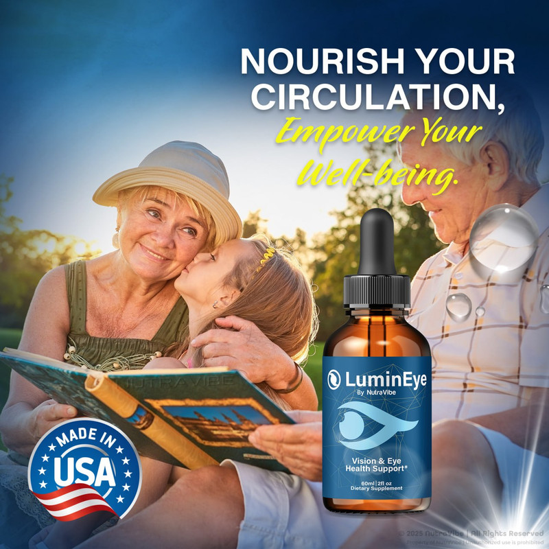 LuminEye Drops – Daily Eye Care Formula with Original Blend to Support Visual Wellness, Eye Comfort & Healthy Vision |Easy-to-Use Liquid for Everyday Use (30 Servings)