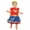 Short-sleeve with tiara, variant on DC Comics Wonder Woman Girl's Fancy-Dress Costume for Infant, Newborn 3-6 Months