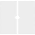 thumbnail image 4 of 38"OD x 3"ID x 13 1/4"C x 1"P Rubik Architectural Grade PVC Contemporary Ceiling Medallion, Two Piece, 4 of 11