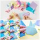 thumbnail image 5 of Papel de Origami Doble Cara Uxcell para Proyecto de Arte y Manualidades para Principiantes 50 Hojas Blanco Crema 8x8 pulgadas, 5 of 5