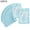 Blue, variant on 50Pcs Rainbow Holographic Resealable Bags, Clear Opaque Dual Sided Self Seal Pouches, Small Zipper Storage Bags for Badge, Jewelry & Tiny Accessories