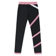 thumbnail image 5 of YiZYiF Kids Girls Color Block Dance Sports Pants Gymnastics Athletic Leggings,Sizes 6-14, 5 of 6