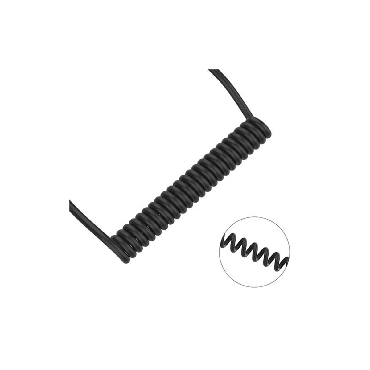 Comica CVM-D-UC II 24" 3.5mm TRS Male to USB-C Coiled Audio Adapter Cable with ADC Chip