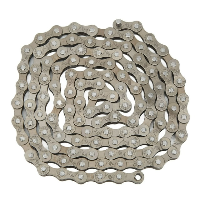 Mountain Bike Chain, 8 Speed Bicycle Chain Rigid Forging Process Strong Tension Impact Resistance for Outdoor Cycling