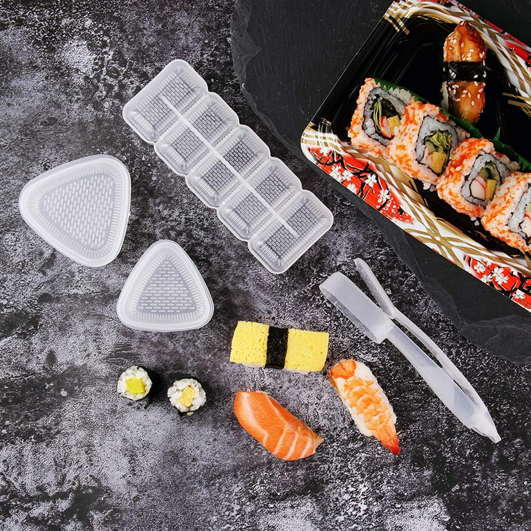 4 Pieces Japanese Sushi Maker Mold Nigiri Sushi Making Kits, Triangle Shape  Sushi Press Mold, Rectangle Shape 5-Roll Sushi Maker Mold, Non-stick Nigiri  Sushi Mold with Long Handle 