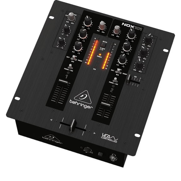 Behringer Pro Mixer NOX101 Premium 2-Channel DJ Mixer w/ Full VCA-Control & Ultraglide Crossfader