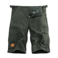thumbnail image 1 of Puntoco Mono Para Hombre Deportes Al Aire Libre Bolsillo Con Botones Mono Corto 9387 Verde Militar (38) M,Pantalones Cortos Hombre, 1 of 3