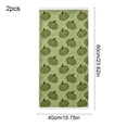 thumbnail image 3 of Pumpkin Patterns Towels,2 Pcs Fall Pumpkin Jacquard Hand Towels,Absorbent Dish Towels for Autumn Harvest Thanksgiving Kitchen & Bathroom,23.6 x 15.7 Inch(Green,A), 3 of 6
